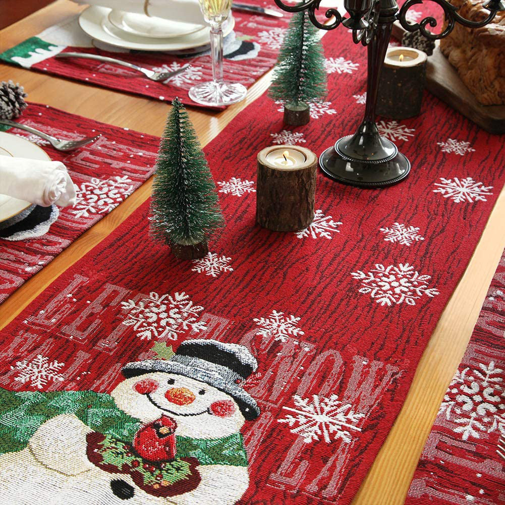 Christmas Tablecloth Decorations For Home