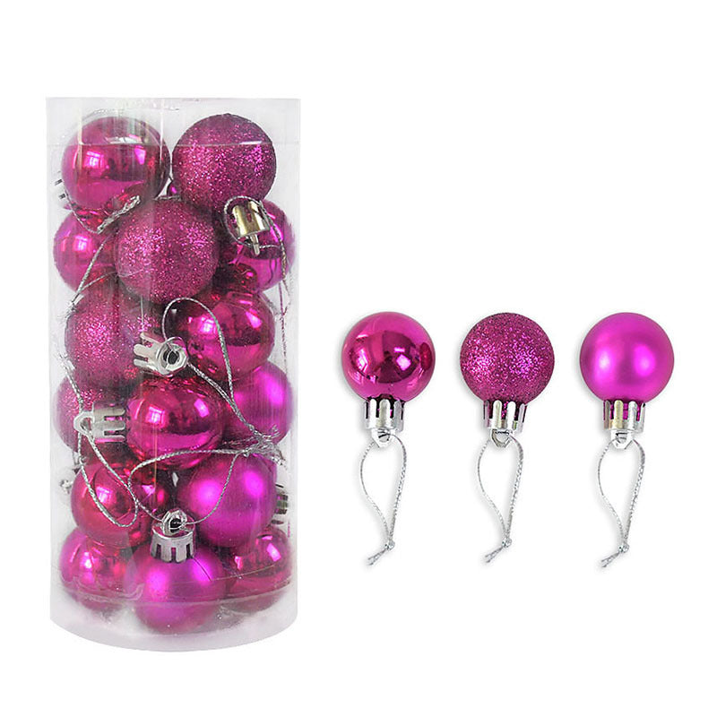Shiny and Matte Christmas Ball Ornaments Decoration