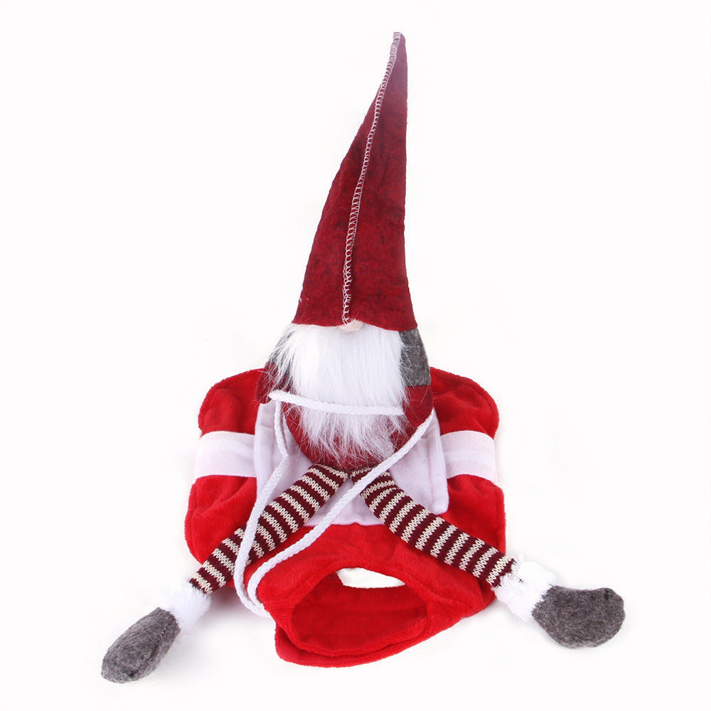 Pet Christmas Riding Transformation Costume Pet