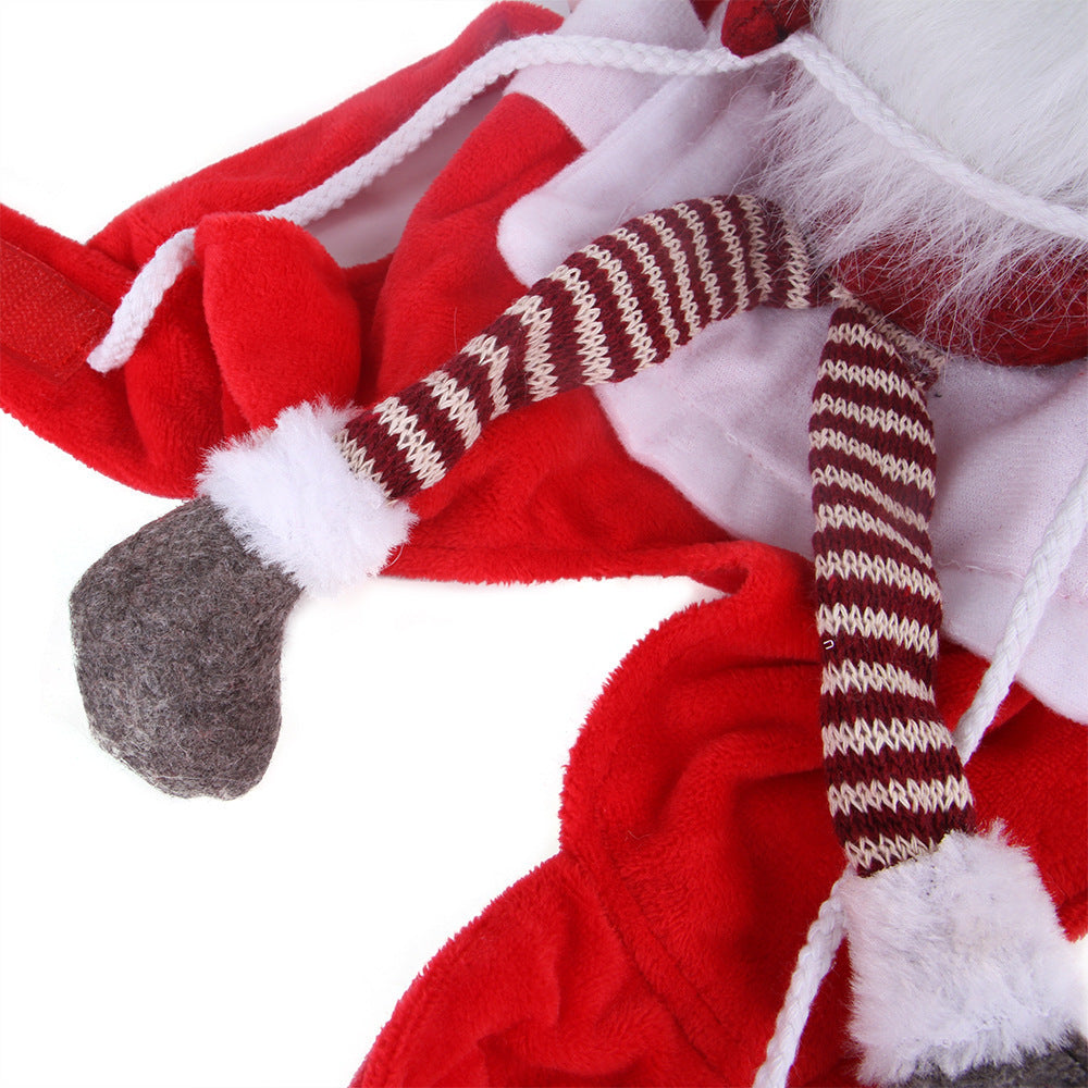 Pet Christmas Riding Transformation Costume Pet