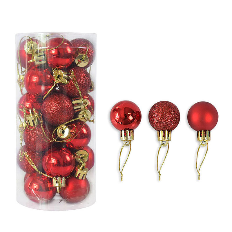 Shiny and Matte Christmas Ball Ornaments Decoration