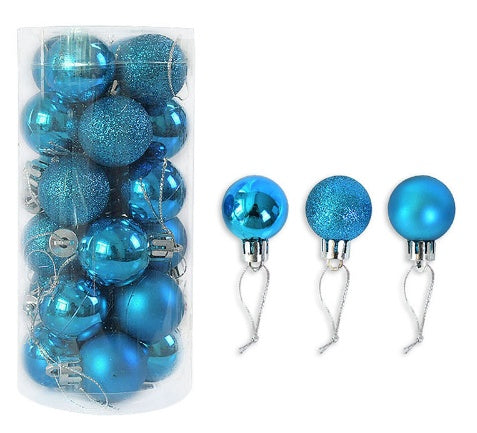 Shiny and Matte Christmas Ball Ornaments Decoration