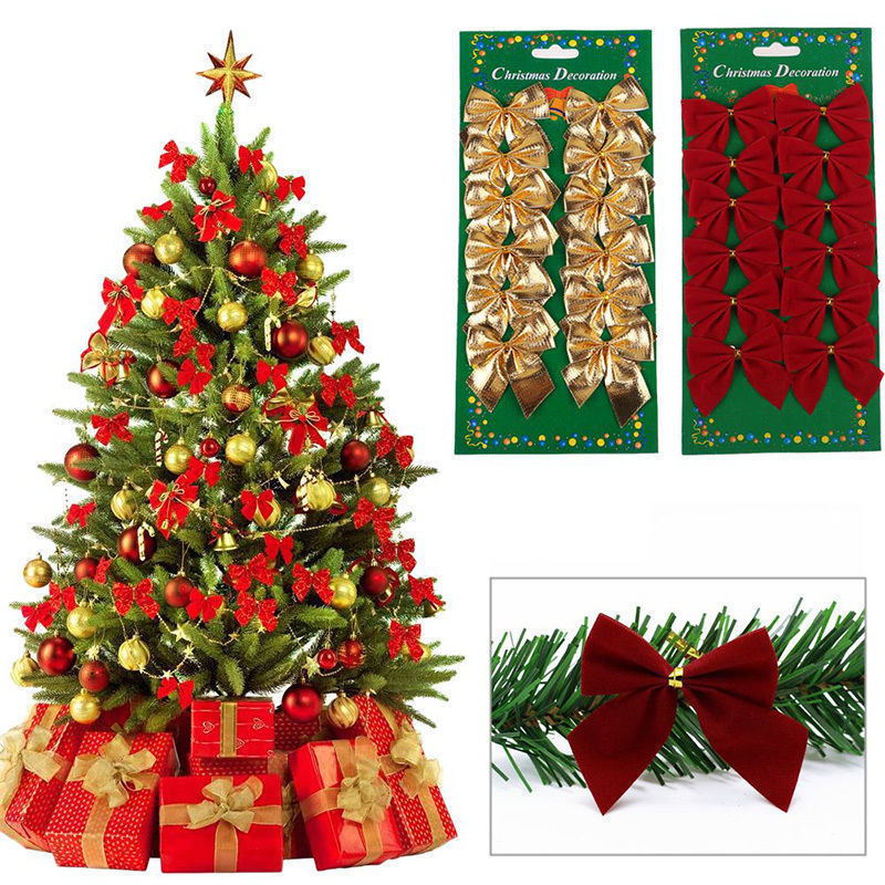 Christmas Bow Tree Ornament Holiday Decoration