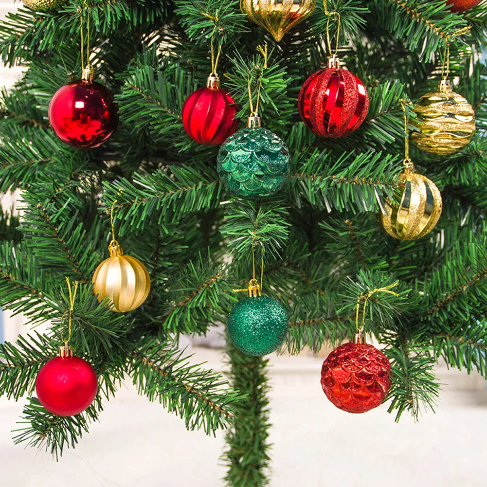Set Christmas Tree Ball Ornament Decorations