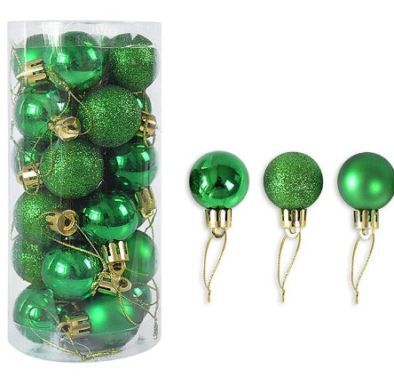 Shiny and Matte Christmas Ball Ornaments Decoration
