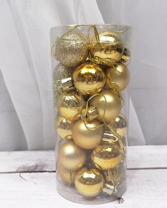 Shiny and Matte Christmas Ball Ornaments Decoration