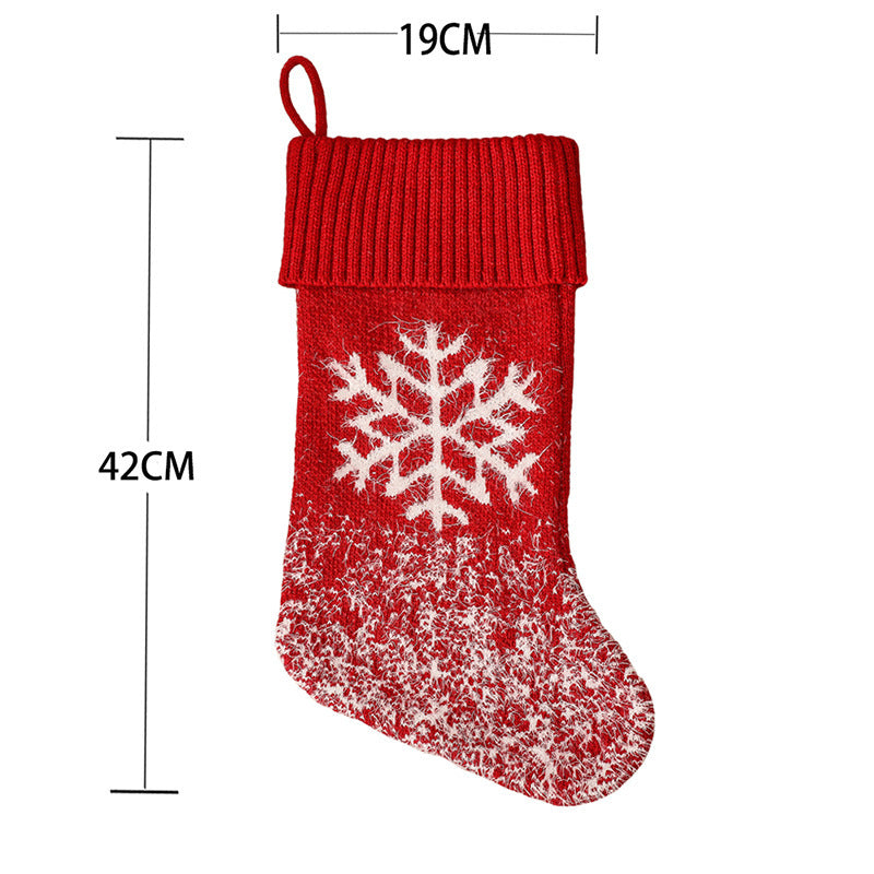 Red Classic Fireplace Decoration Christmas Stocking