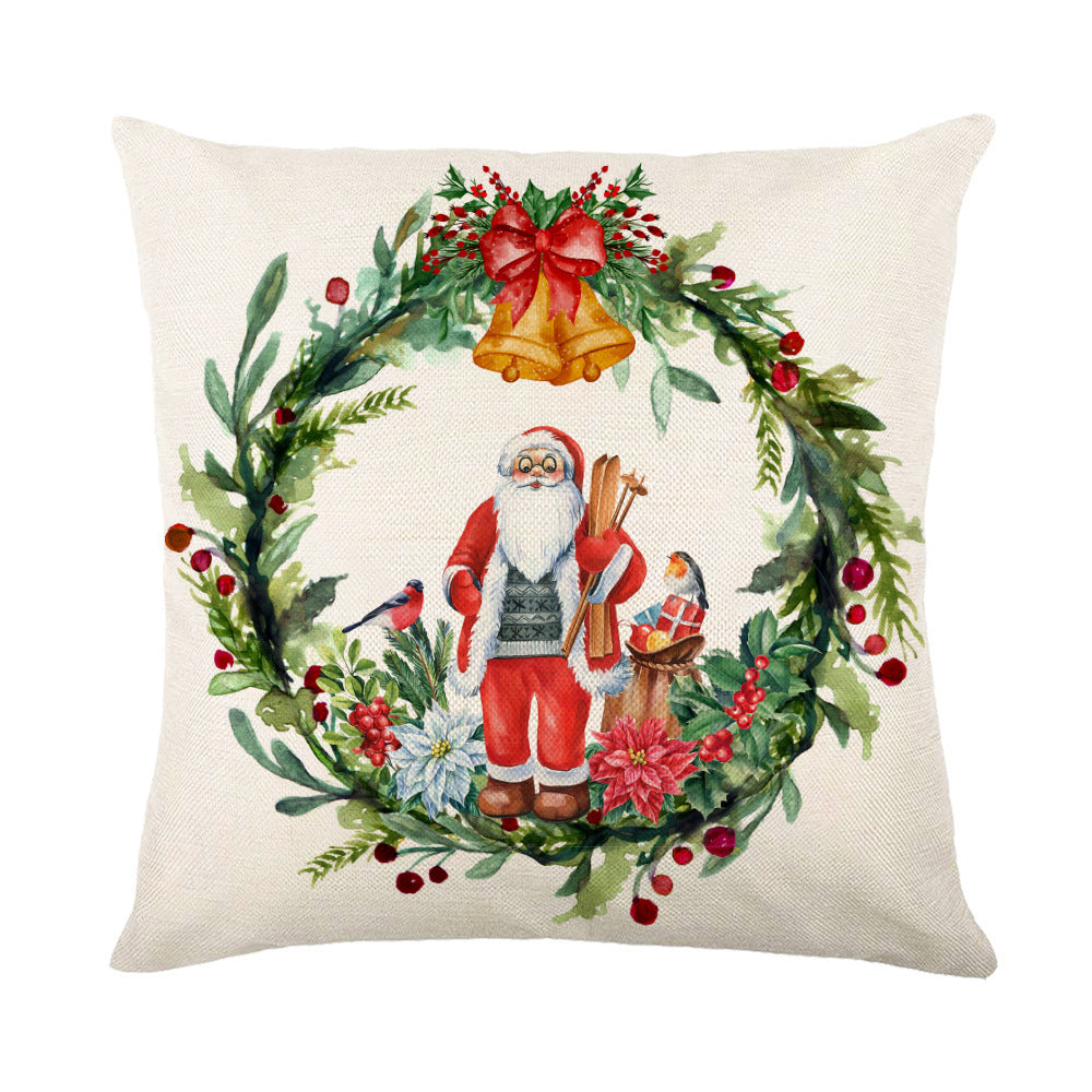 Christmas Decorations Square Pillow Covers Sofa