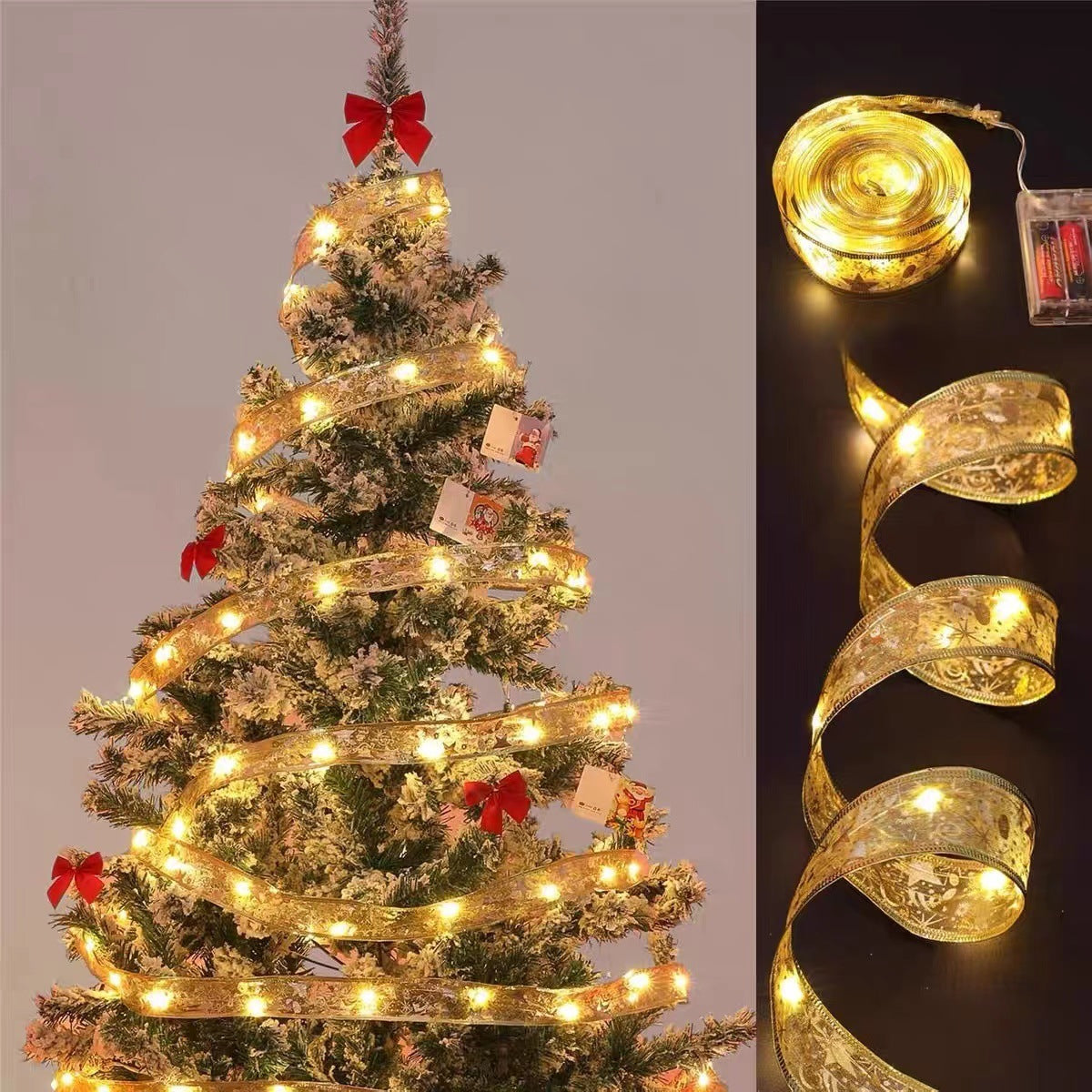 Ribbon LED String Lights for Christmas Tree Decoration