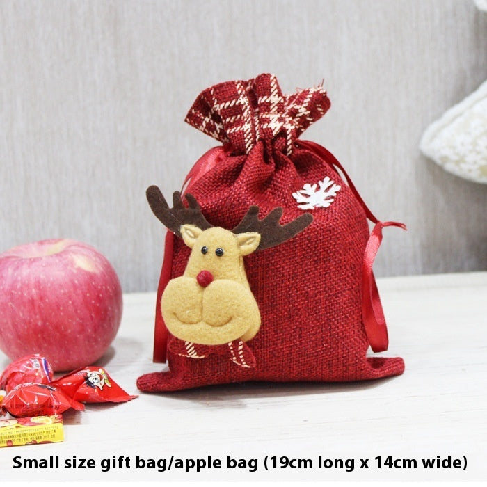 Santa Claus Gift Christmas Eve Fruit Portable Gift Bag