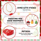 36PCS Mini Resin Christmas Ornaments Tiny Christmas