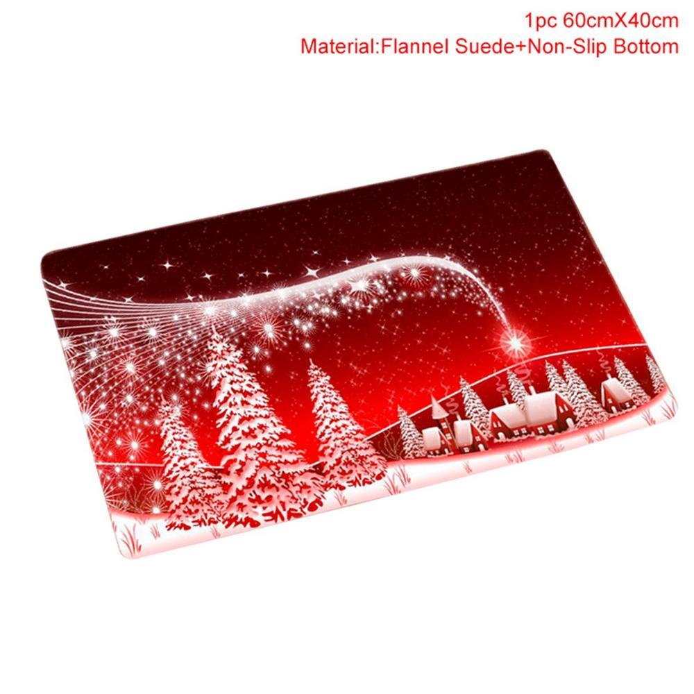 Merry Christmas Bathroom Curtain Santa Claus Toilet Seat