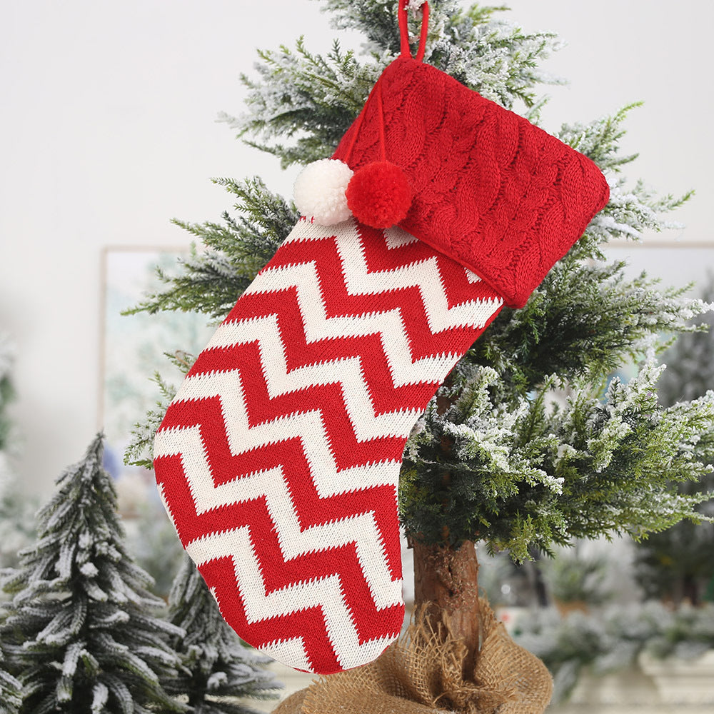 Festive Christmas Pattern Decoration Stocking
