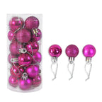 Shiny and Matte Christmas Ball Ornaments Decoration