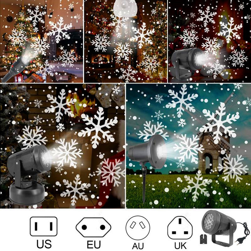 Christmas Party Lights Snowflake Projector Light