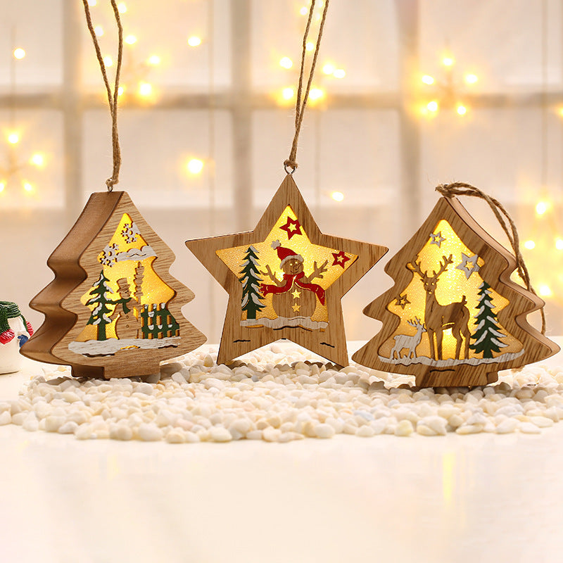 Vintage Wooden Christmas Ornaments