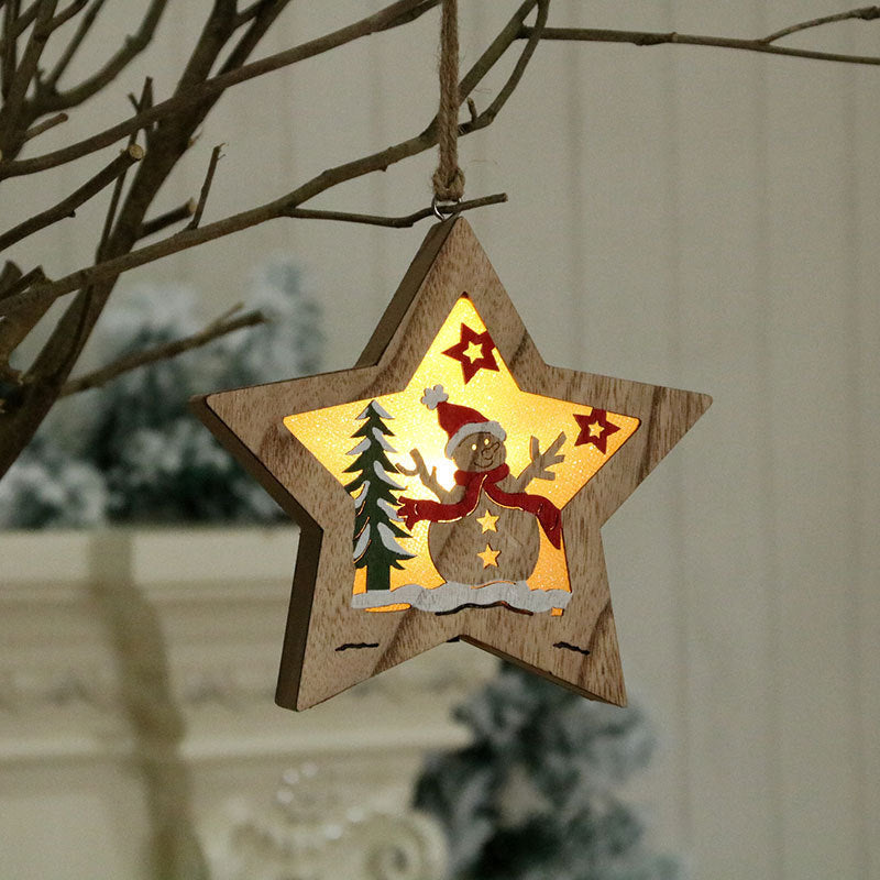 Vintage Wooden Christmas Ornaments