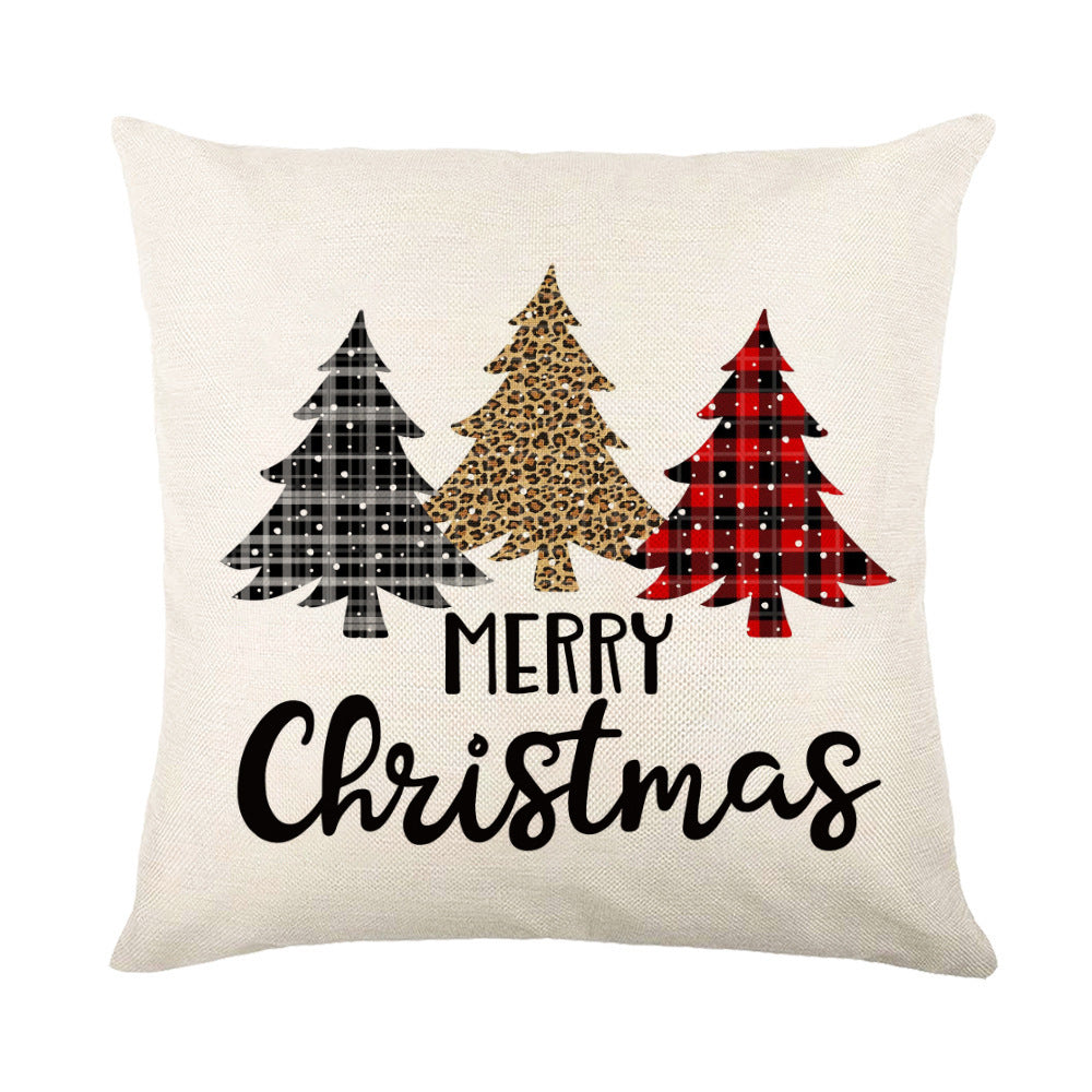Christmas Decorations Square Pillow Covers Sofa