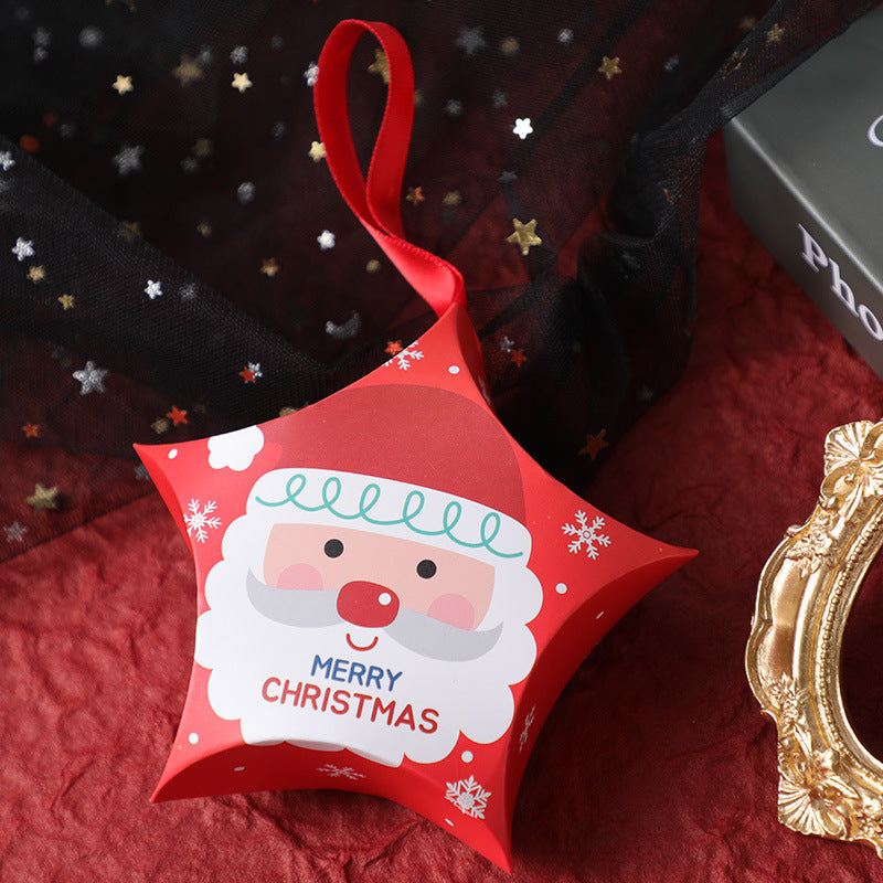 Christmas Gift Boxes Santa Claus - Star Shape Candy Box