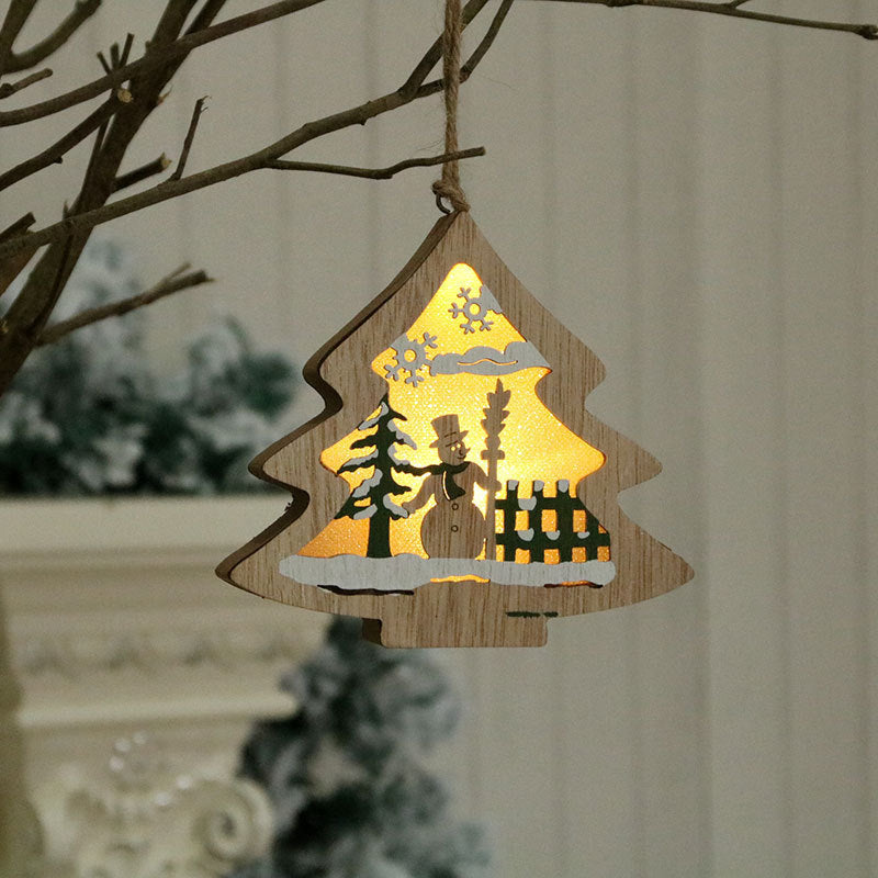 Vintage Wooden Christmas Ornaments
