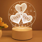 3D Acrylic LED Neon Night Light USB Christmas Decor
