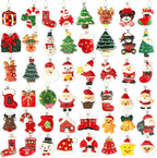 36PCS Mini Resin Christmas Ornaments Tiny Christmas