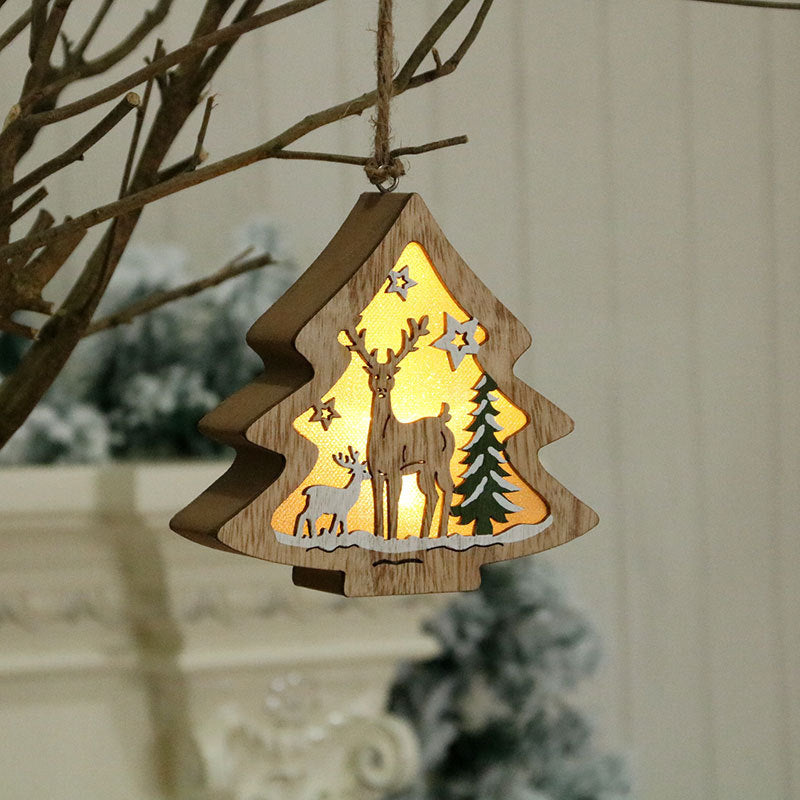 Vintage Wooden Christmas Ornaments