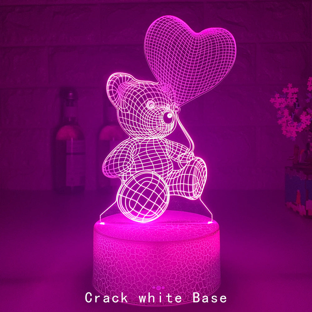 3D Acrylic USB LED Neon Night Light Decoration