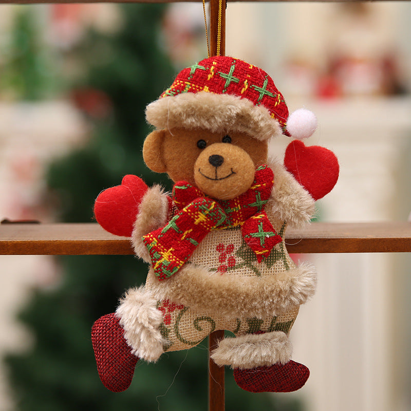 Vintage Christmas Doll Hanging Ornament Decoration