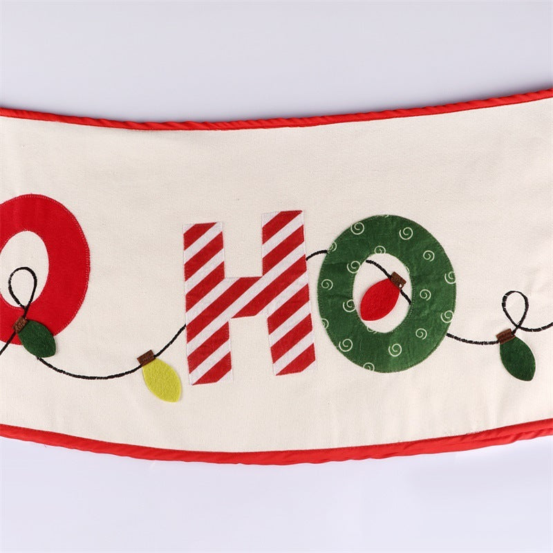 Creative Letters Christmas Tree Skirt Home Decorations