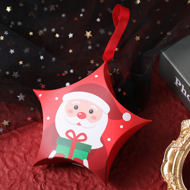 Christmas Gift Boxes Santa Claus - Star Shape Candy Box