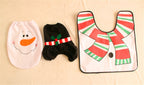 Merry Christmas Bathroom Curtain Santa Claus Toilet Seat