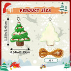 36PCS Mini Resin Christmas Ornaments Tiny Christmas