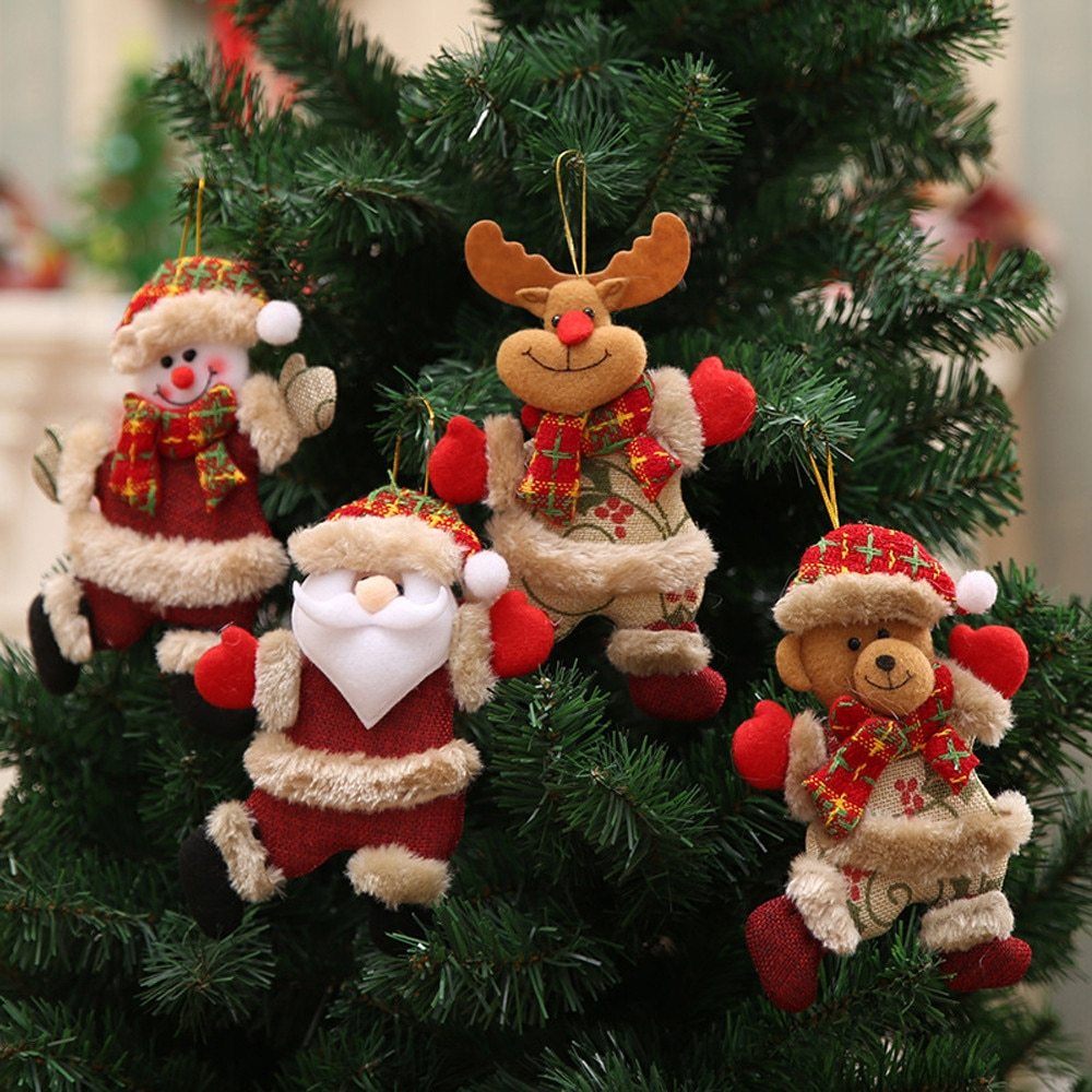 Vintage Christmas Doll Hanging Ornament Decoration