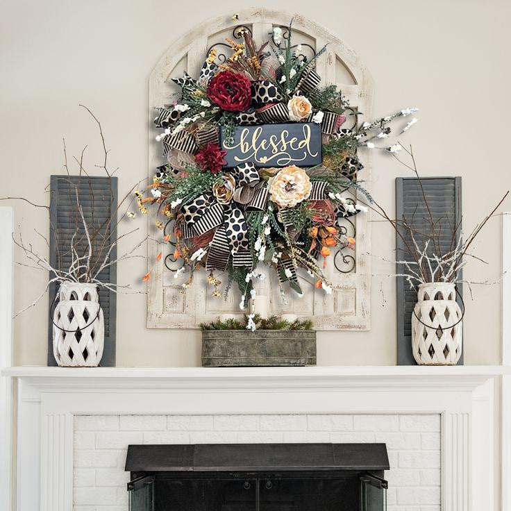 Fall Cheetah Wreath Gorgeous Autumn