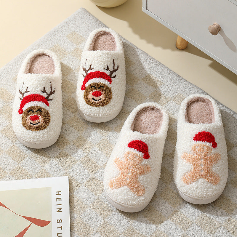 Couples Winter Warm Furry Shoes For Women And Men