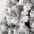 Pre-lit Snow Flocked Artificial Christmas Tree 7'