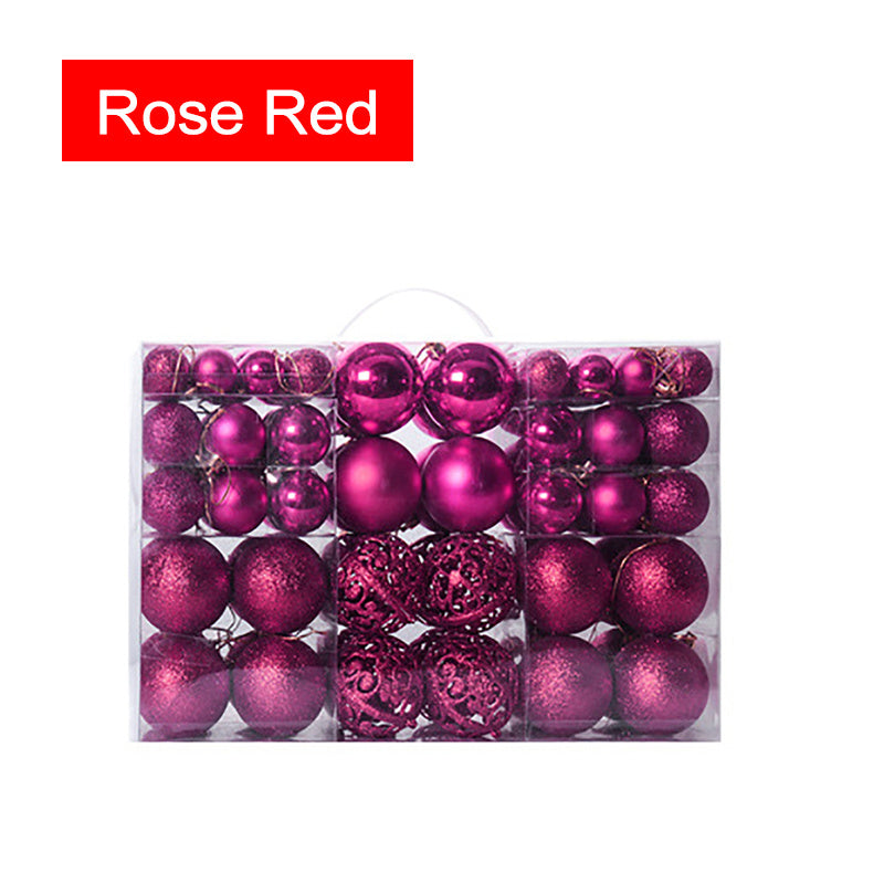 100PCS Ball-Shaped Christmas Ornaments