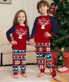Color Matching Elk Christmas Wear Homewear Pajamas