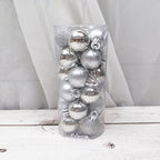 Shiny and Matte Christmas Ball Ornaments Decoration