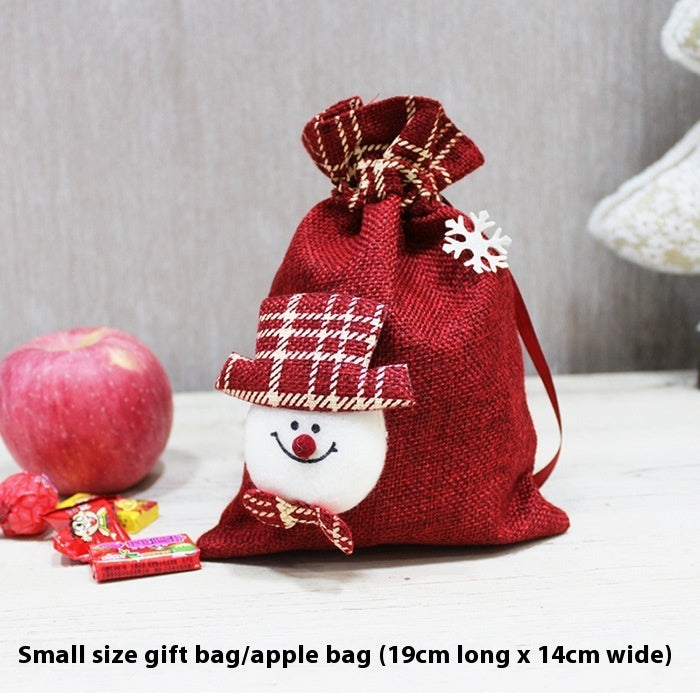 Santa Claus Gift Christmas Eve Fruit Portable Gift Bag