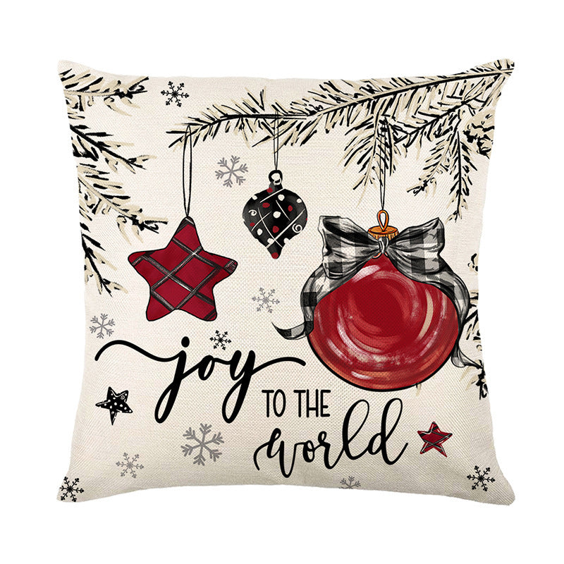 Christmas Cushion Cover Pillowcase Merry Christmas Decor For Home