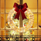 Luminous LED Warm Light Metal Luminous Wreath