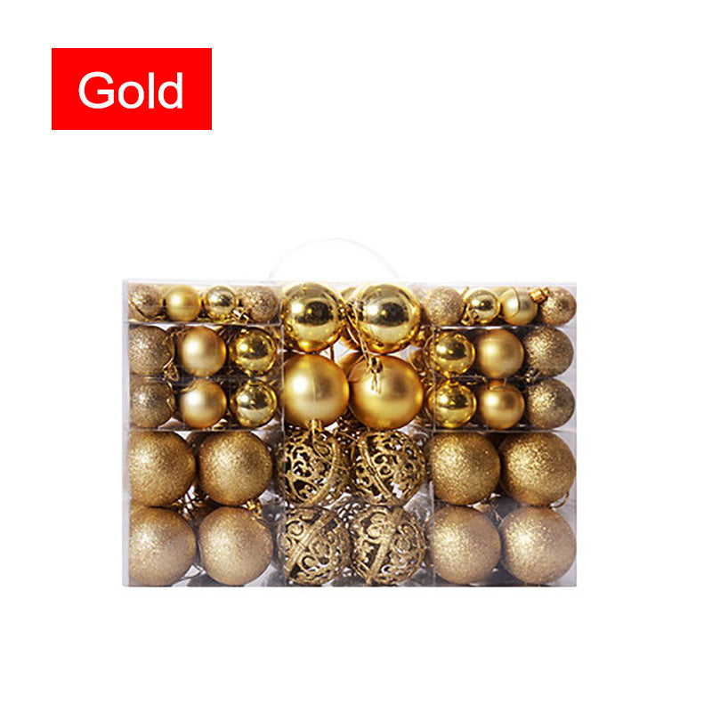 100PCS Ball-Shaped Christmas Ornaments