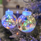 10-Piece LED Wishing Ball Christmas Curtain Lights