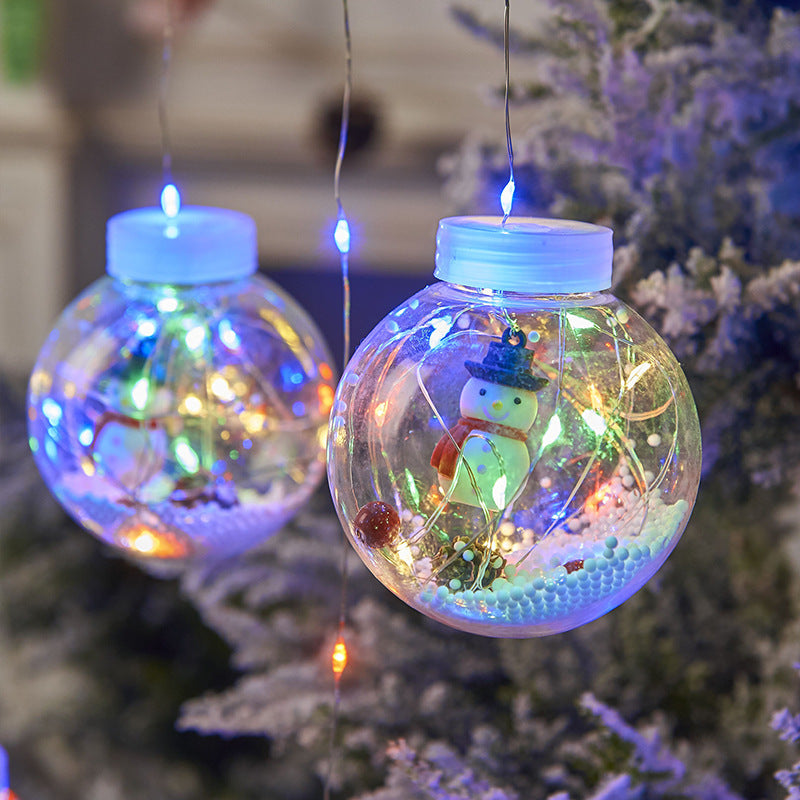 10-Piece LED Wishing Ball Christmas Curtain Lights