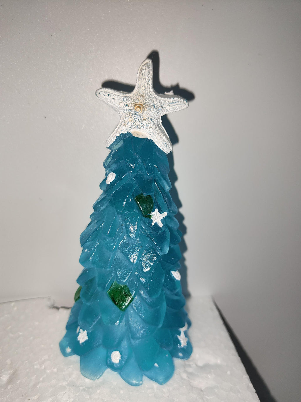 DIY Christmas Decoration Blue Christmas Tree Glass Unique Decoration