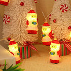 Santa Claus, Snowman LED String Lights for Christmas Decoration