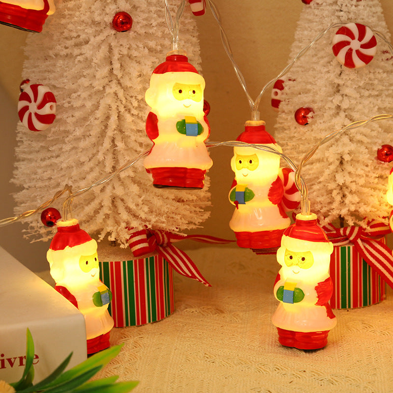 Santa Claus, Snowman LED String Lights for Christmas Decoration