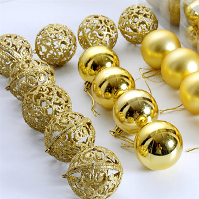 100PCS Ball-Shaped Christmas Ornaments